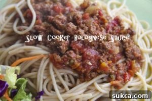 Rich and Savory Slow Cooker Bolognese Sauce