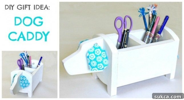 DIY Dog Shaped Storage Caddy: A Unique $5 Gift Idea Dog Shaped Storage Caddy - $5 Gifts