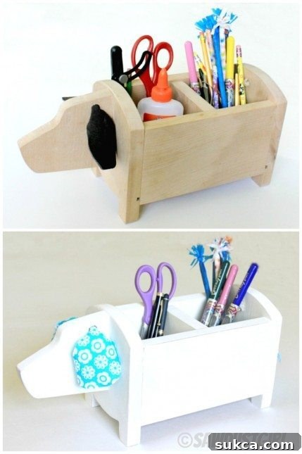 Finished Dog Caddies: Natural Wood vs. Painted Finish DIY Dog Caddies
