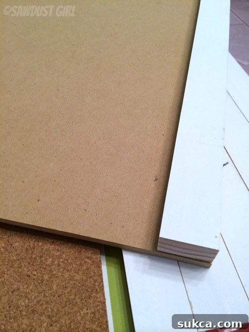 Small wooden cleats for stabilizing the bottom of the memo boards