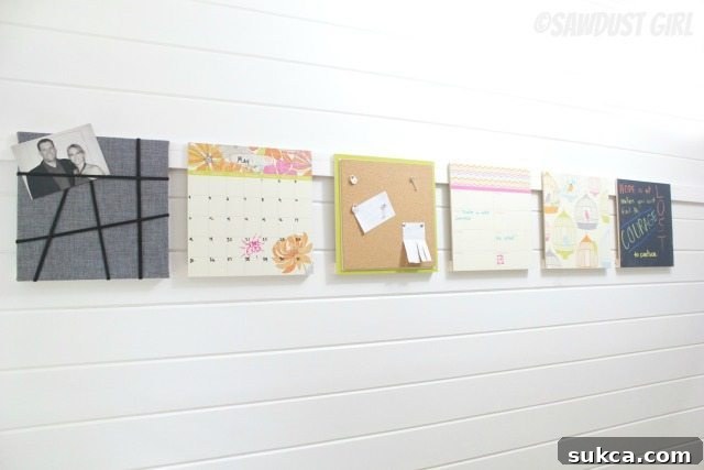 Overview of the versatile and customizable DIY Organization Station Memo Boards