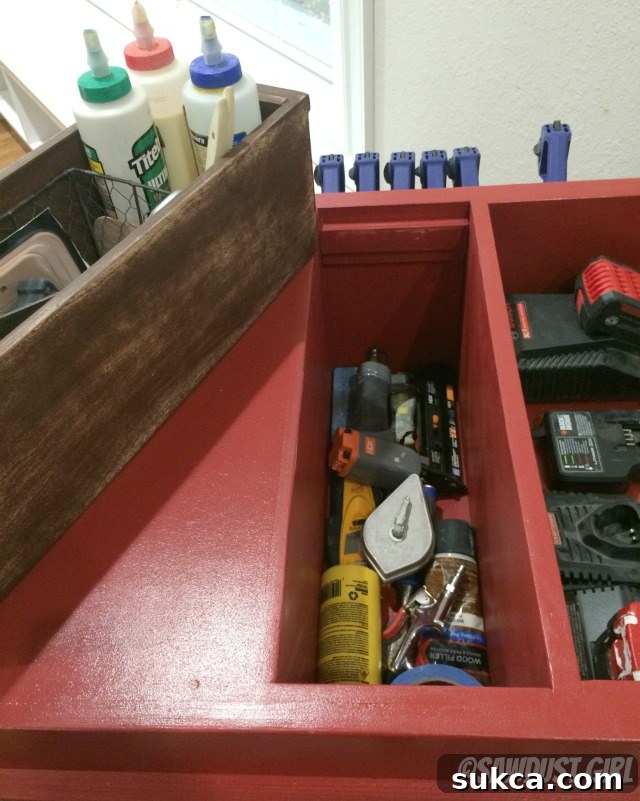 tons of useful tool storage