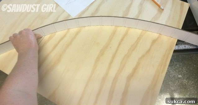 cut an arch in wood
