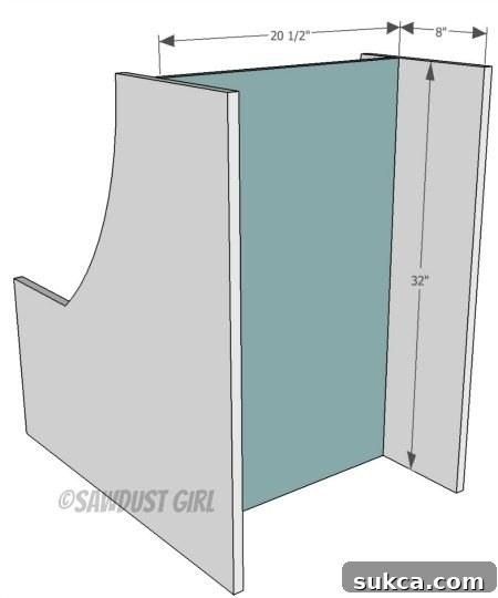 How to build a rolling work cart - free woodworking plans