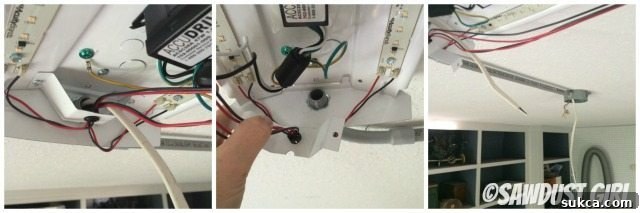 Connecting conduit to the LED light fixture