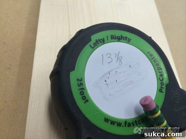 Erasing FastCap Tape Measure Notepad Erasing notes from FastCap tape measure notepad with thumb