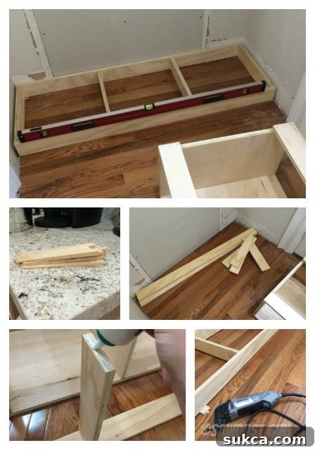 How to Make a Storage Bench and Cabinets for Your Side Entry - Tutorial