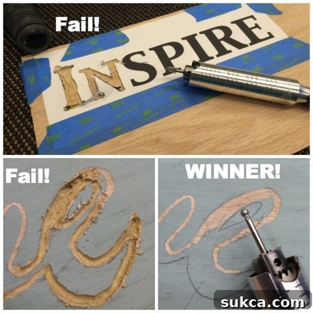Choosing the right Dremel carving bit for woodworking