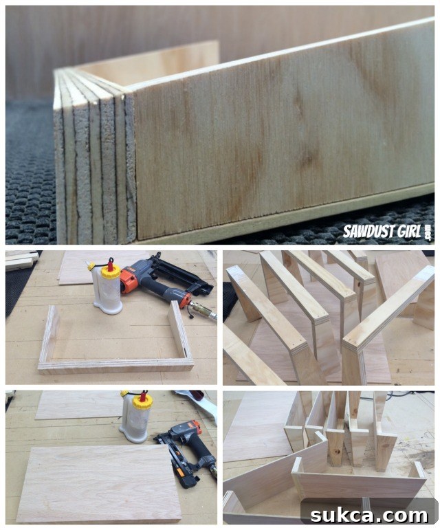 Assembling a DIY file folder hanger
