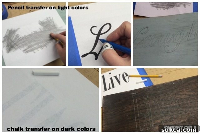 Transferring a design onto wood for carving