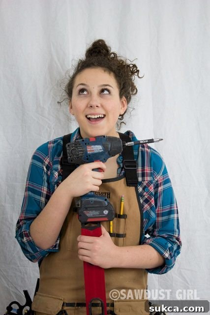 Madison confidently posing in Duluth Trading Co. workwear