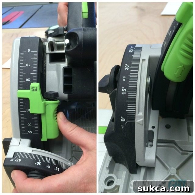 How to Choose the Best Track Saw to Buy 2021 - Bevel cutting