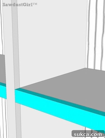 Wall to wall library built-ins built for under $400. Free and easy plans from https://sawdustgirl.com/