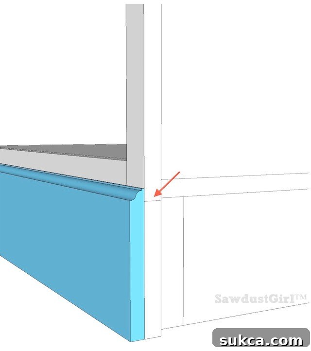 Library wall to wall bookcases - free and easy plans from https://sawdustgirl.com.