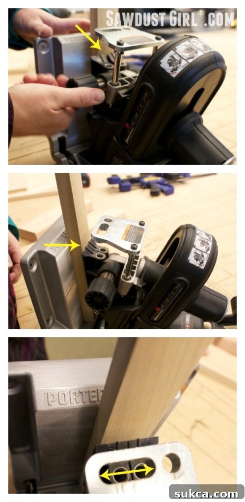 Porter-Cable pocket hole jig review showcasing adjustable hole spacing and automatic depth
