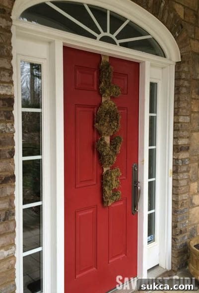 Moss and Burlap L-O-V-E Wreath