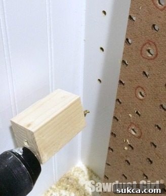 Custom wooden stop block for precise drilling depth