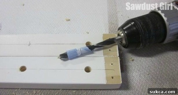 The painter's tape method for marking drill depth