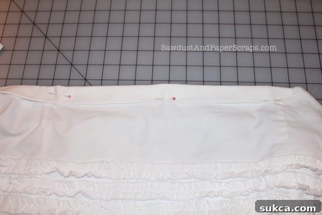 How to sew ruffles on bag handles