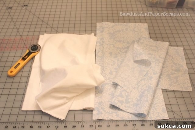 Sewing ruffled grocery bags tutorial steps