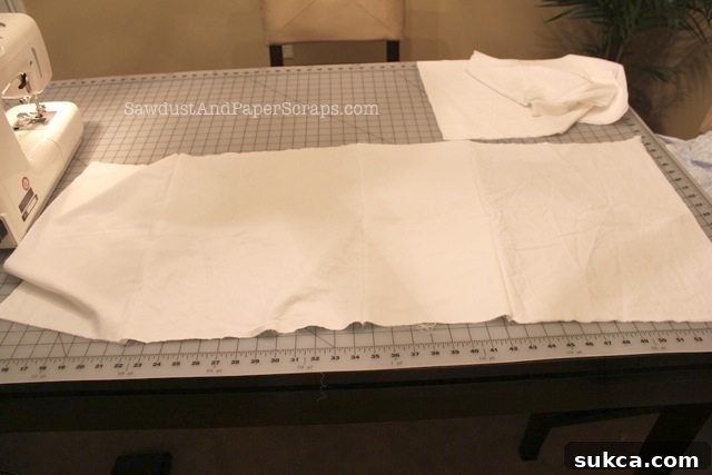 Sewing instructions for a grocery bag construction