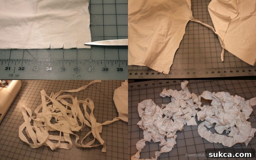 How to sew ruffles for a tote bag