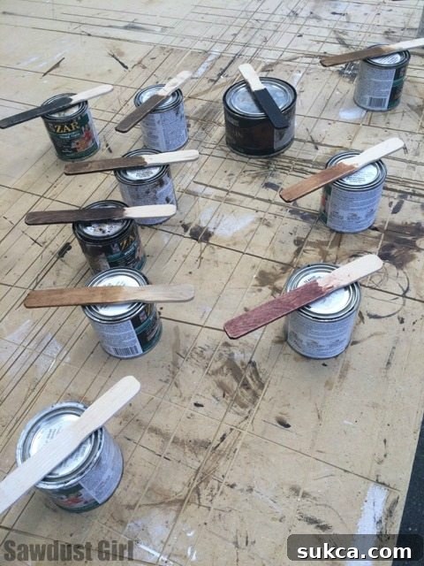 Stain Color fan deck