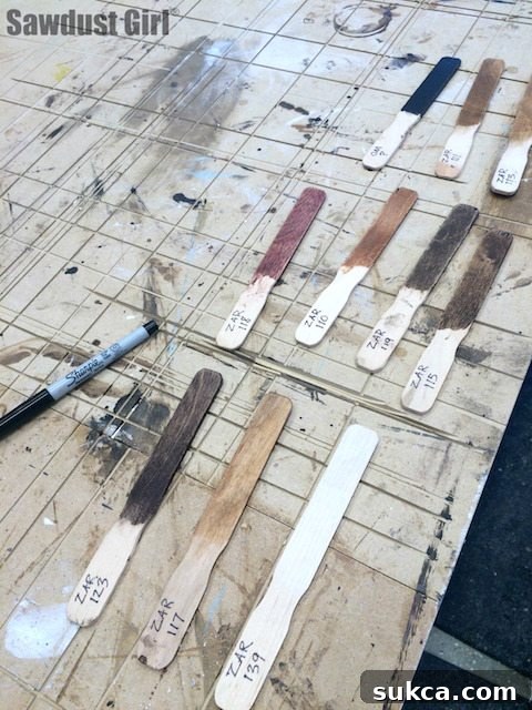Stain Color fan deck