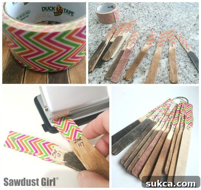 Stain Color sample sticks
