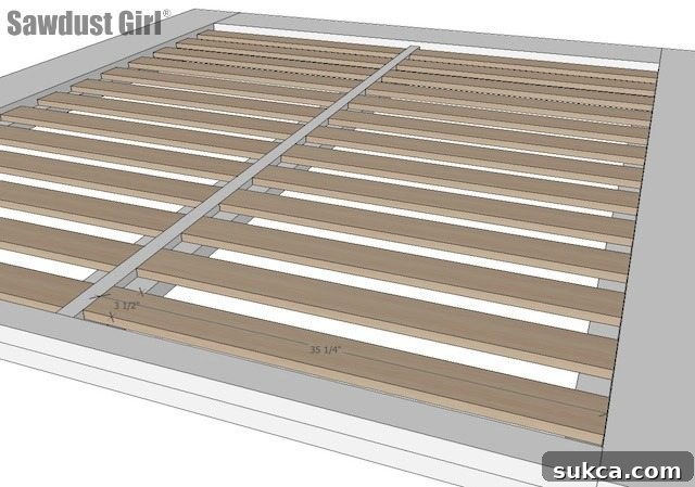 How to Make an Industrial Platform Bed - Woodworking Plans - Make a DIY Platform Bed with these free woodworking plans