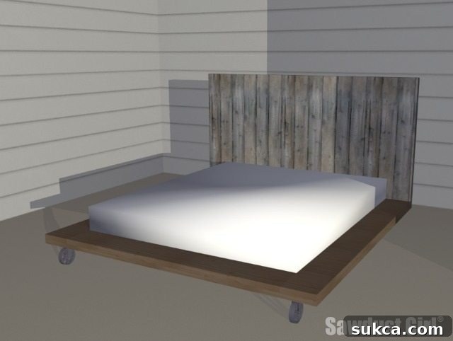 How to Make an Industrial Platform Bed - Woodworking Plans - Free DIY Platform Bed Plans