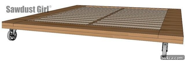 Sturdy Industrial Platform Bed Design