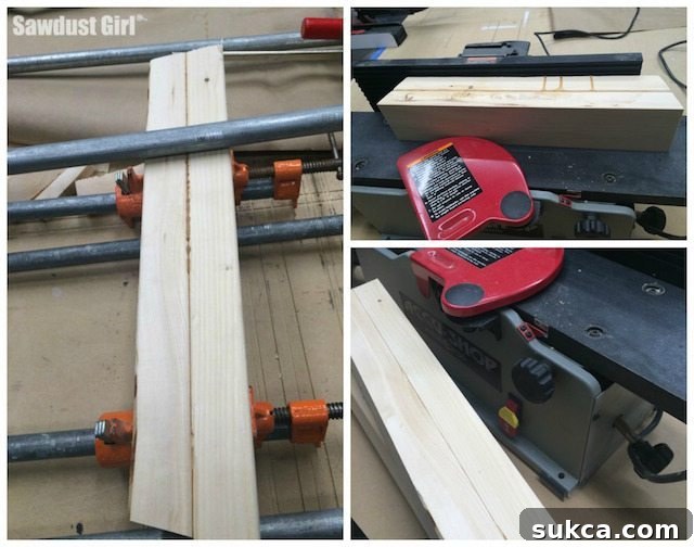 Cutting 15-degree Angles on Console Table Leg Components for Aesthetic Appeal