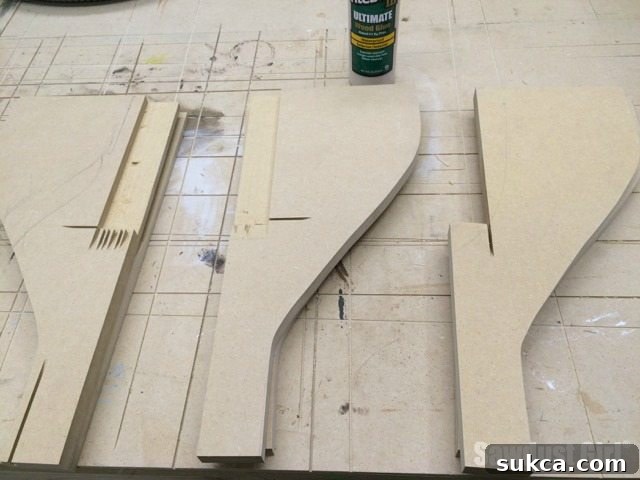 Notching MDF for Hidden Corbel Mounting