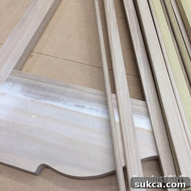 Sanding imperfections from ripped beading before installation