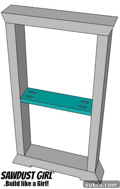 DIY Three Shelf Console Table Plans 6 Three shelf console table - free and easy project plans from https://sawdustgirl.com.