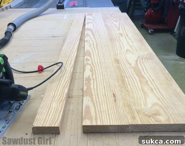 DIY Three Shelf Console Table Plans 9 free and easy project plans from https://sawdustgirl.com.