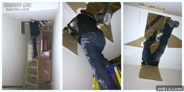 Pantry Remodel Day 3: Ductwork Adjustment in Basement pantry remodel day 3 ductwork adjustment