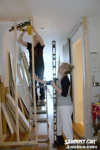 Day 4 Remodel: Pantry Walls Taking Shape Day 4 remodel pantry walls taking shape