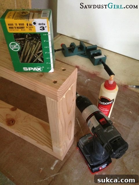 Countersinking Screws in Table Legs