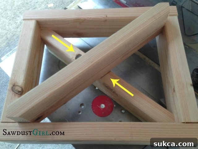Marking Half-Lap Joint on X-Leg