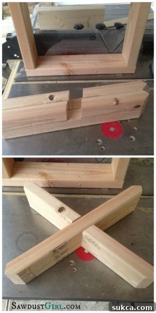 Using Miter Saw for Half-Lap Notch