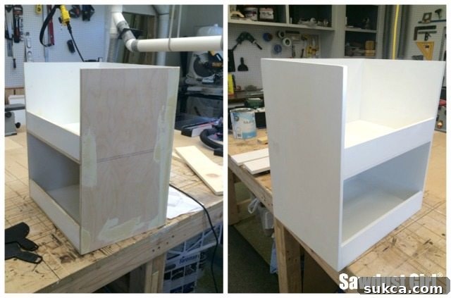 The Ultimate Space-Saving DIY Corner Cabinet 12 Lightweight Plywood Double-Shelf Pull-Out Cabinet