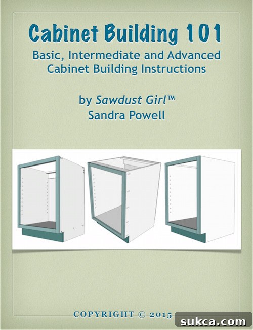 The Ultimate Space-Saving DIY Corner Cabinet 25 Cabinet Building 101 E-Book Cover - Learn to Build Custom Cabinets