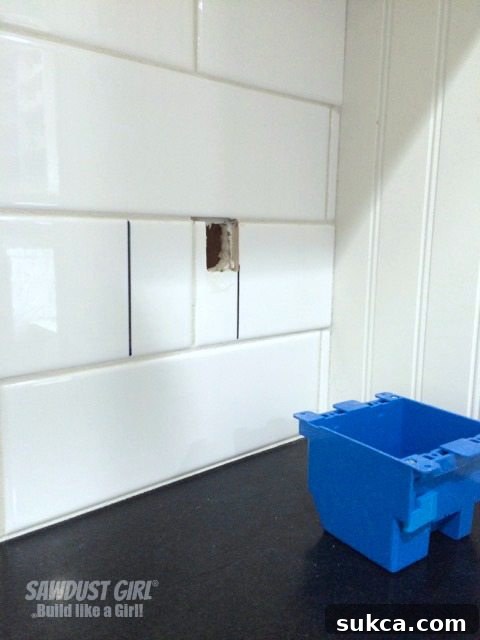 Efficient Second Cut Second tile cutout successfully made