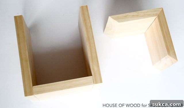 Brad nailing and gluing wood shelf components