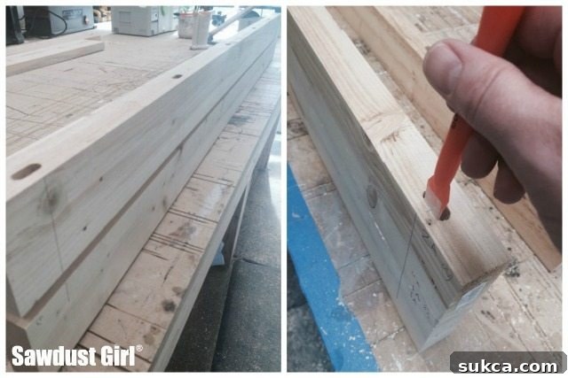 Multiple clamps securing a glued-up section of the wood countertop, showing strong adhesion.