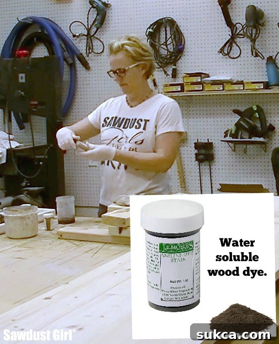 Achieve a Professional Finish: How to Dye Wood with Water-Soluble Powder.