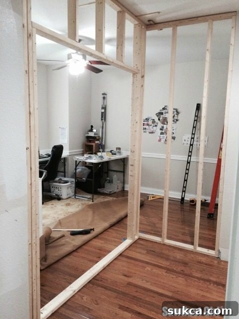 Framing a Pocket Door Wall 