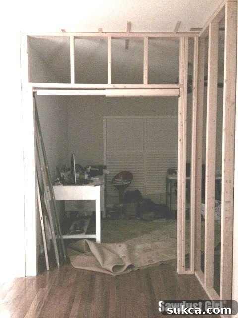 Framing a Pocket Door Wall 